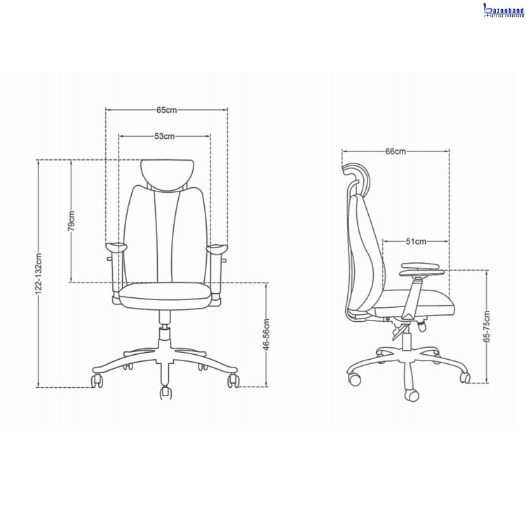 صندلی مدیریتی گردان کد MZ-75