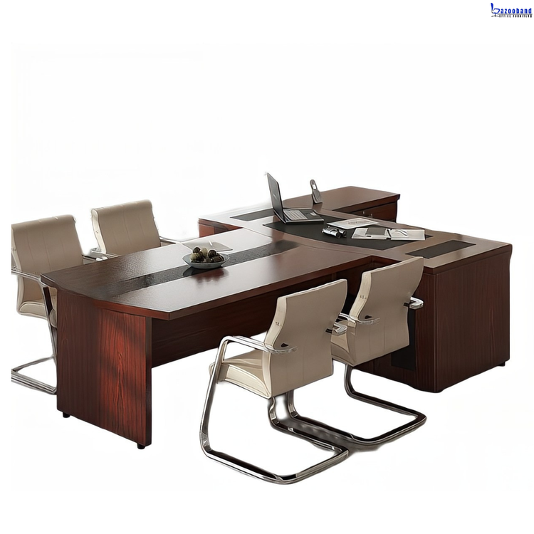 میز اداری ام دی اف با ال همسطح کد ۱۷۰