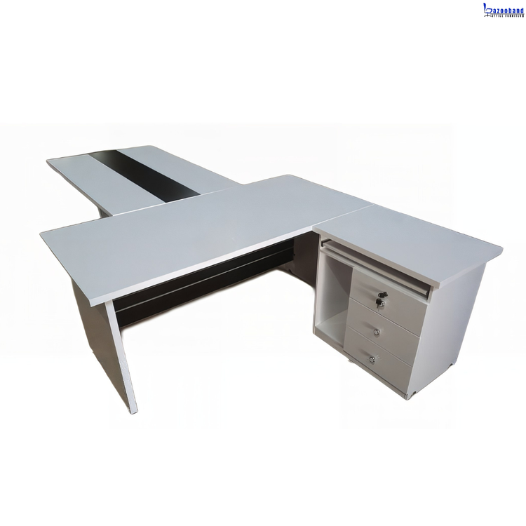 میز اداری ام دی اف با ال همسطح کد ۱۷۰