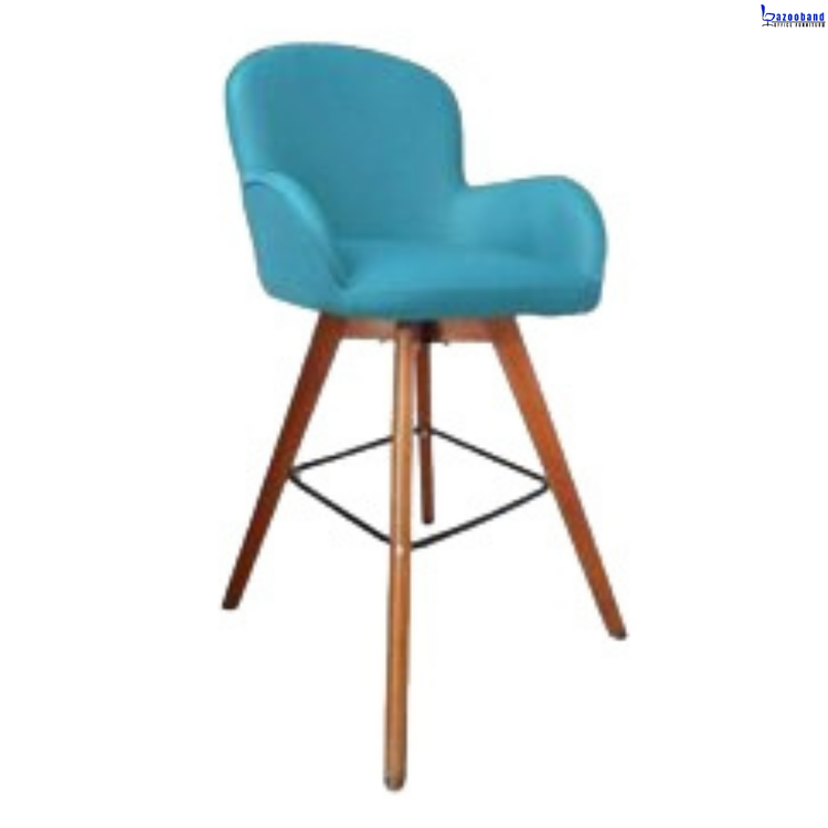 صندلی کانتر پایه چوبی فرمیسک مدل E-614