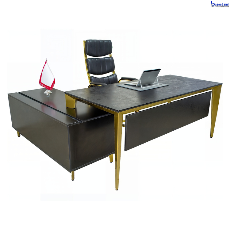 ست میز اداری پایه فلزی کد F117