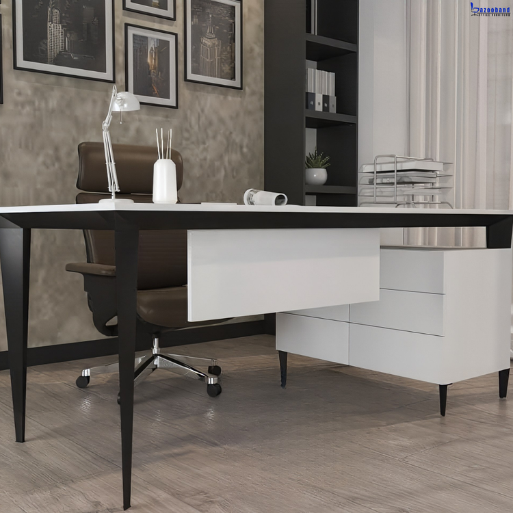 ست میز اداری پایه فلزی کد F117