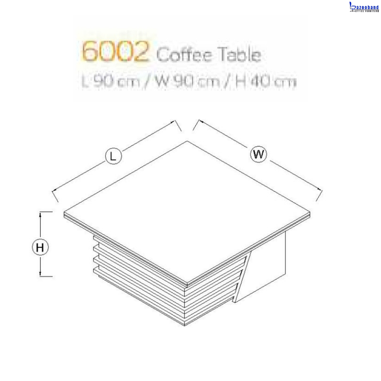 میز جلو مبلی یا کافی تیبل کد 6002
