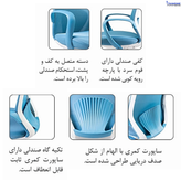 صندلی گردان کد D700