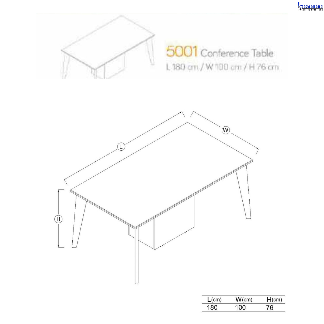 میز کنفرانسی بزرگ کد 5001