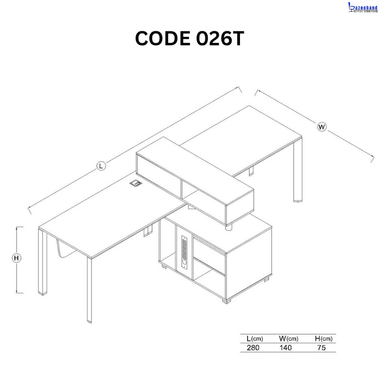 میز کار گروهی کد 026T