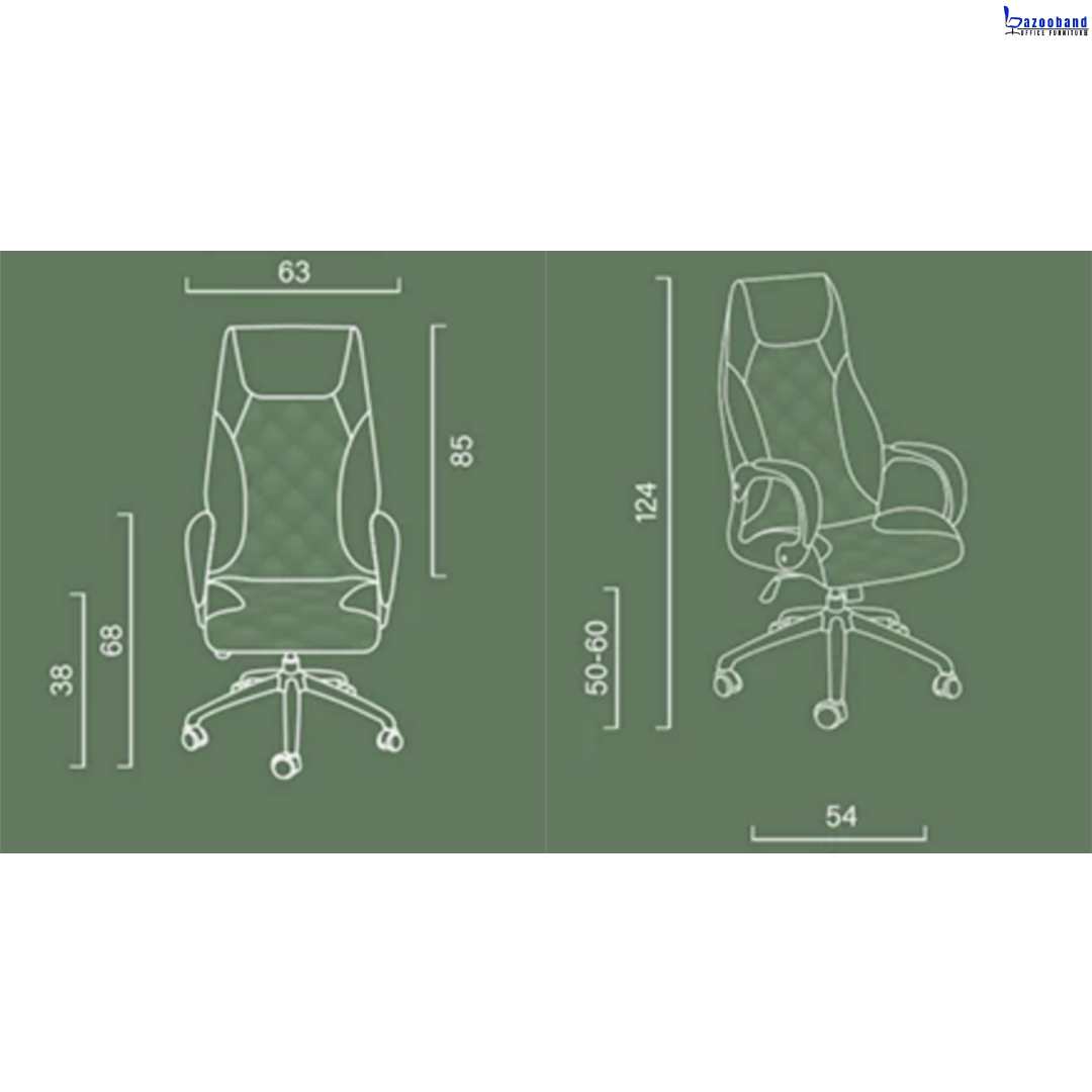 صندلی مدیریتی چرخدار ۳۶۰ درجه با کد K600-A