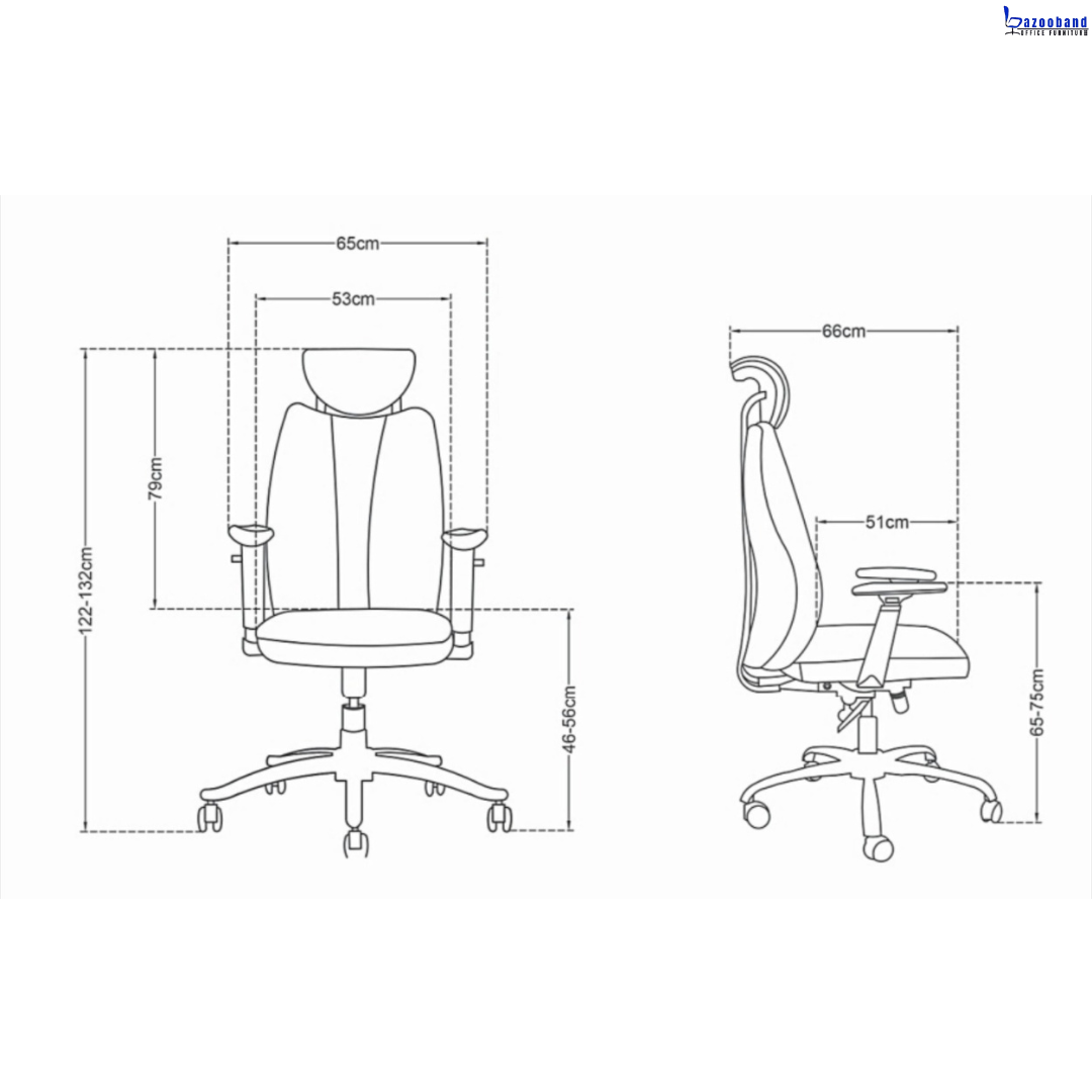 صندلی مدیریتی گردان کد MZ-75