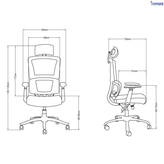 صندلی مدیریتی با خاصیت مش توری کد N19-B
