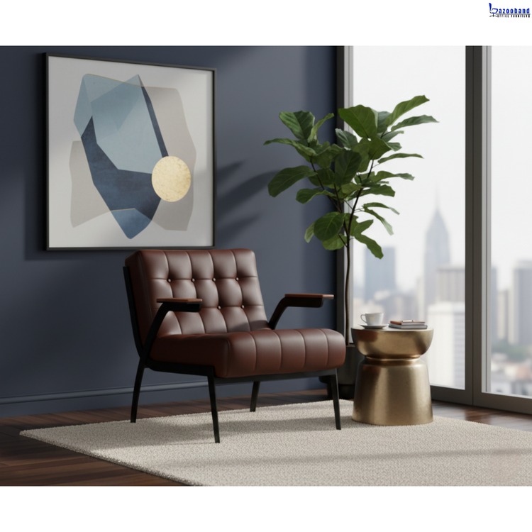 مبل اداری تک نفره مدل بارسلونا