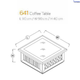 میز جلو مبلی یا کافی تیبل کد 641