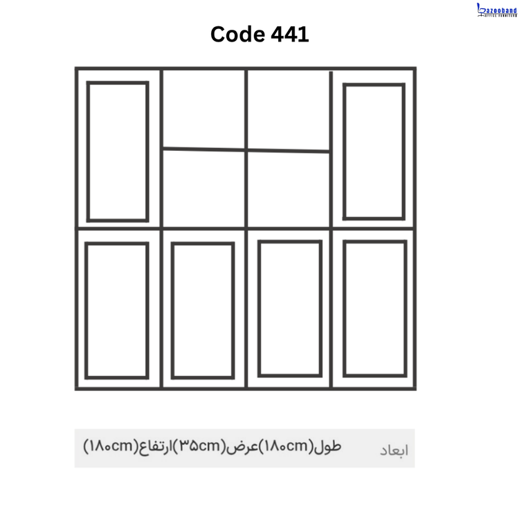 کتابخانه دکوراتیو بزرگ کد 741