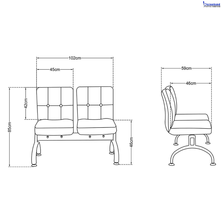 صندلی انتظار کد PL-3N