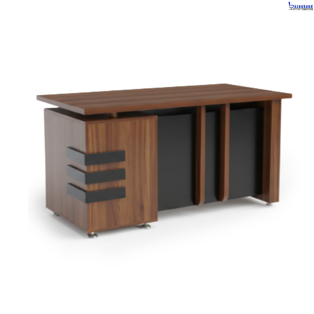 میز اداری ملامینه و ام دی اف مدل لوتوس