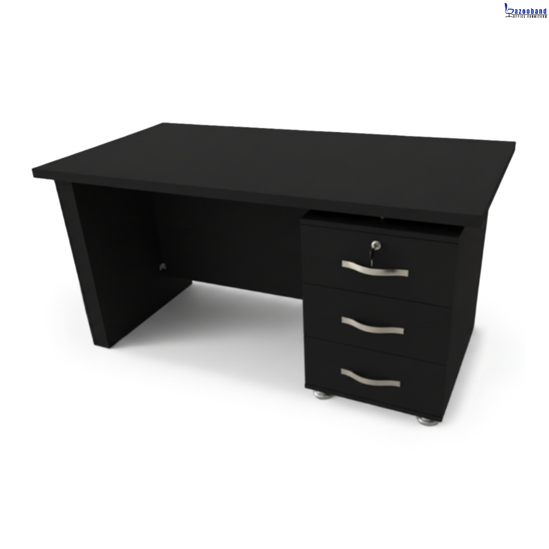 میز اداری ملامینه و ام دی اف مدل لوتوس