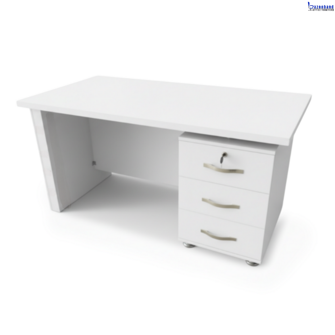 میز اداری ملامینه و ام دی اف مدل لوتوس