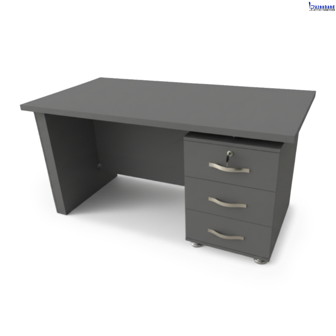 میز اداری ملامینه و ام دی اف مدل لوتوس