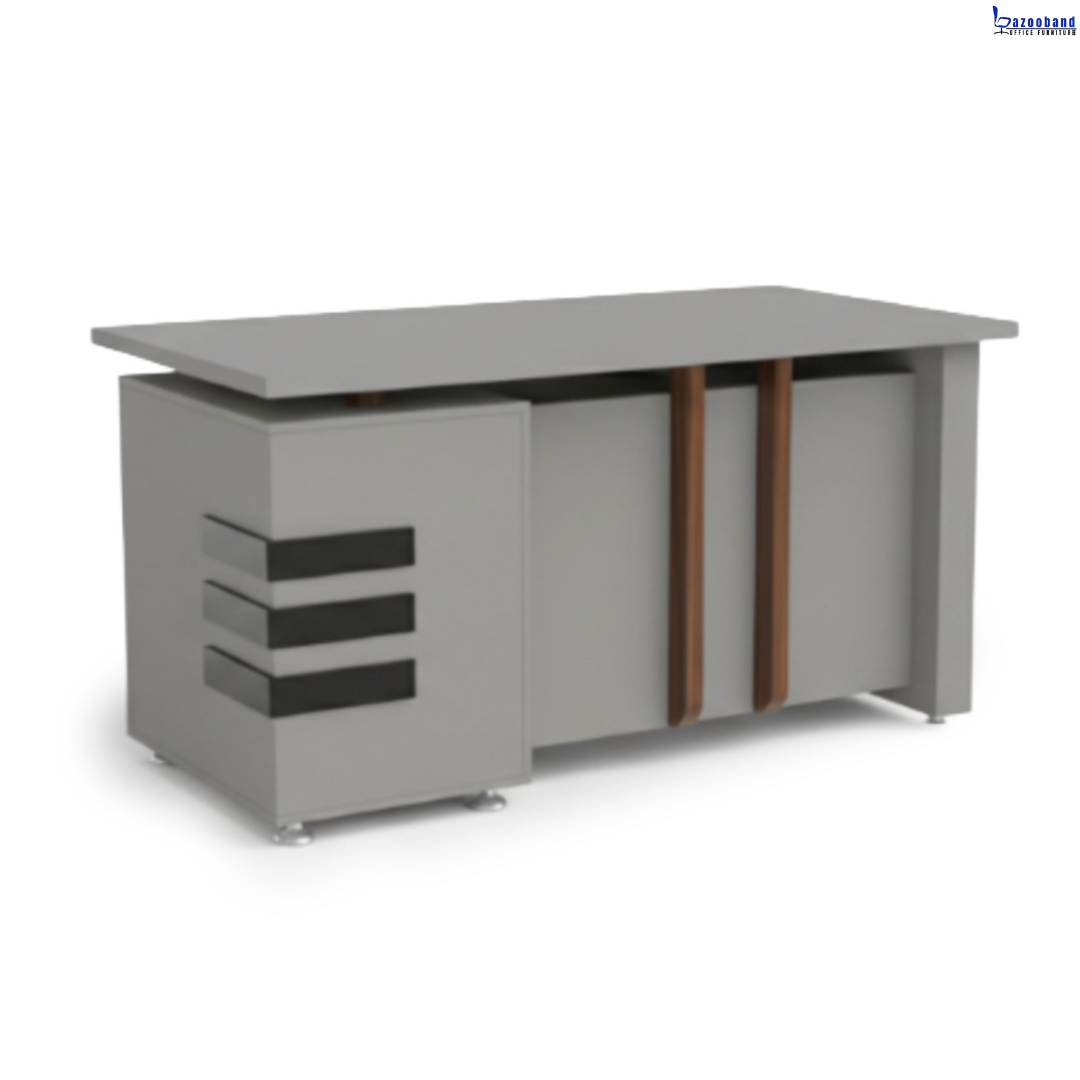 میز اداری ملامینه و ام دی اف مدل لوتوس