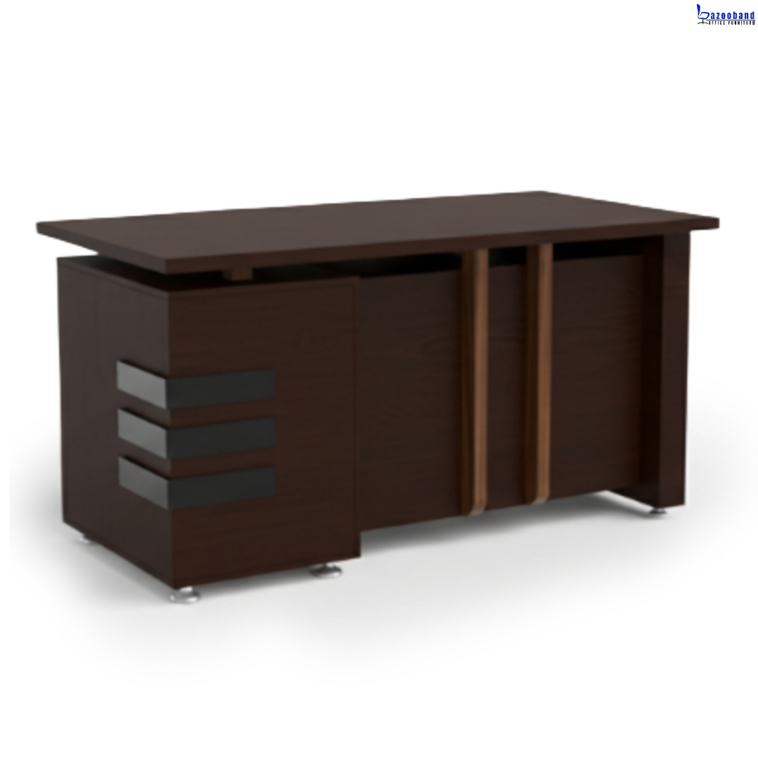 میز اداری ملامینه و ام دی اف مدل لوتوس