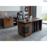 میز اداری ملامینه و ام دی اف مدل لوتوس