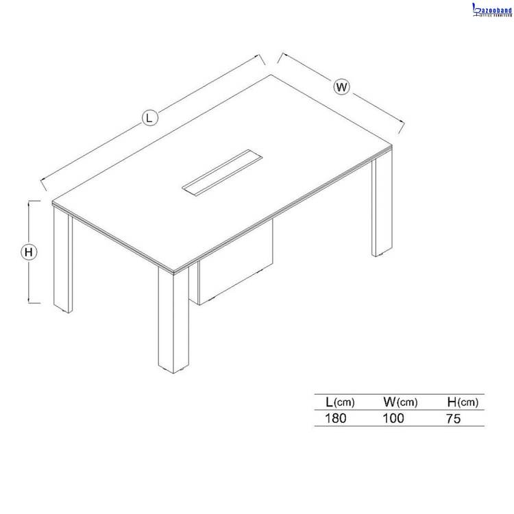 میز کنفرانس ام دی اف کد 537
