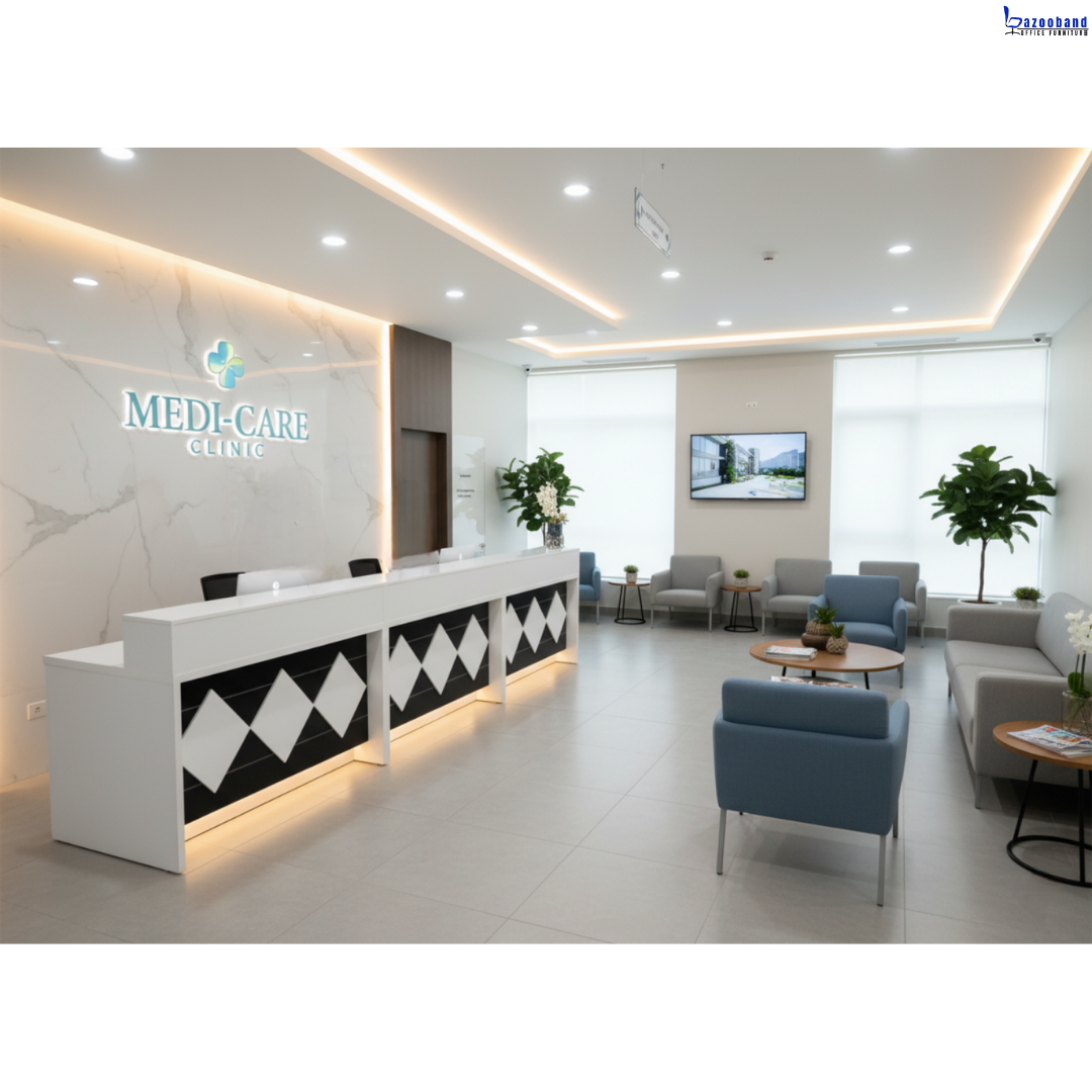 میز کانتر و پذیرش طرح لوزی