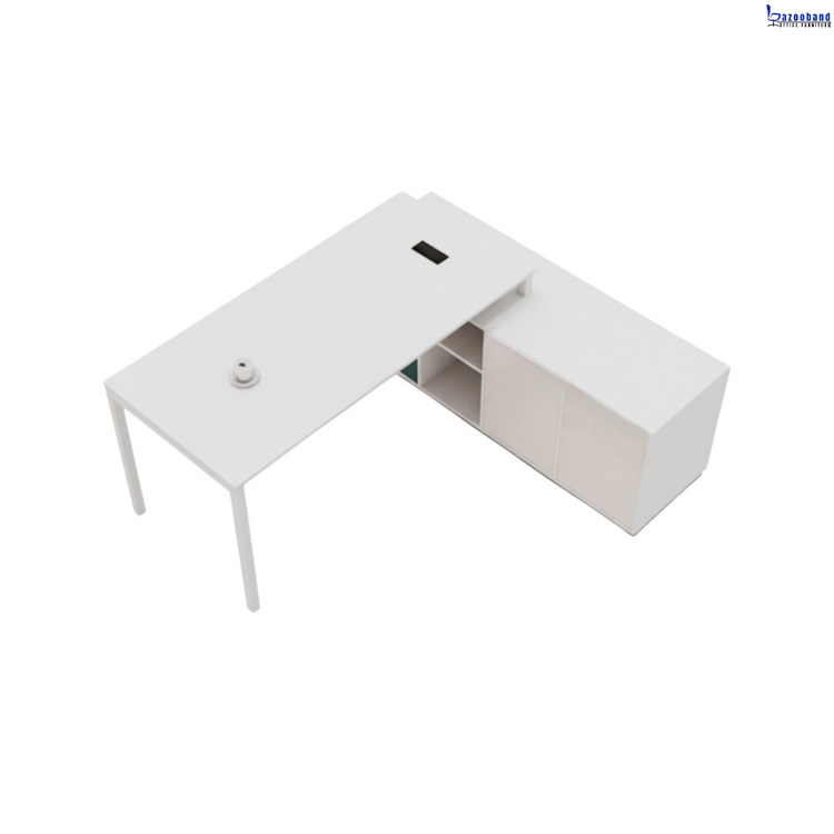 میز اداری تلفیق ام دی اف و فریم فلزی با کد 150