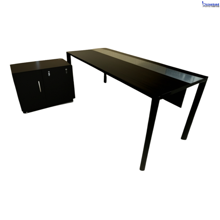 میز اداری پایه فلزی کد F118
