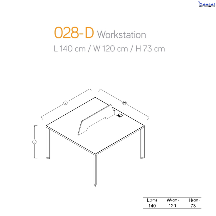 میز کارگروهی ام دی اف کد 028D