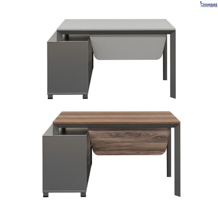 میز اداری ام دی اف با فریم فلزی کد 246