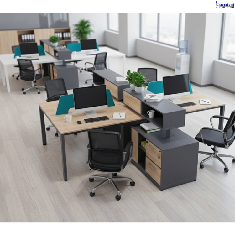 میز کار گروهی ام دی اف کد 046