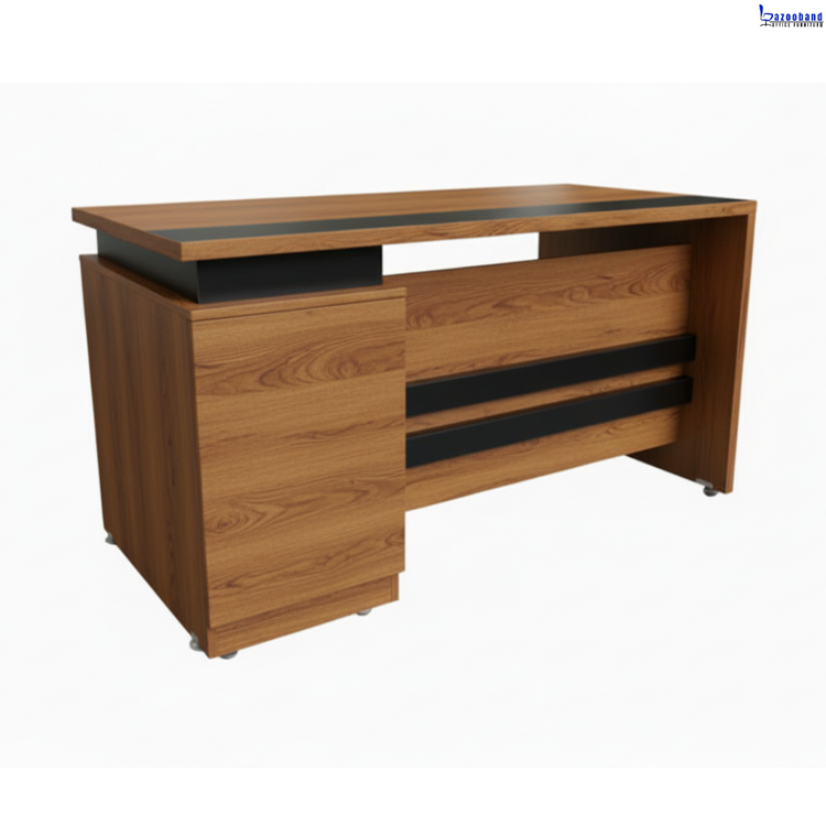 میز اداری ملامینه و ام دی اف مدل لوتوس