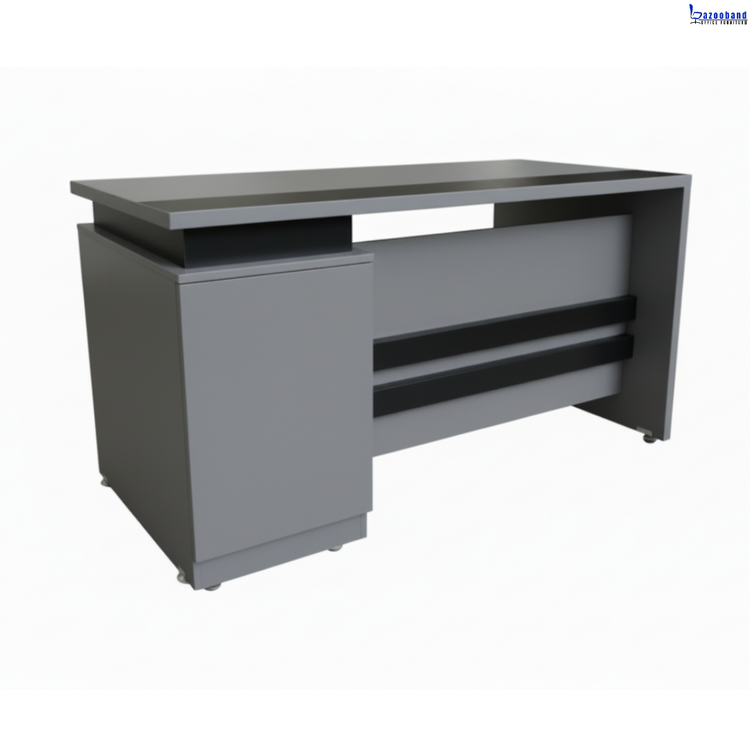 میز اداری ملامینه و ام دی اف مدل لوتوس