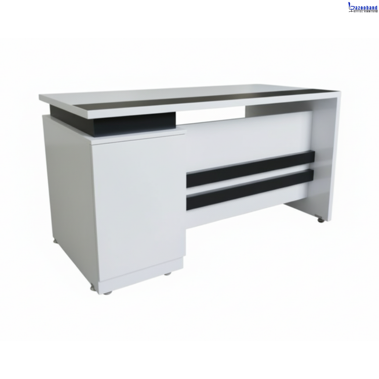 میز اداری ملامینه و ام دی اف مدل لوتوس