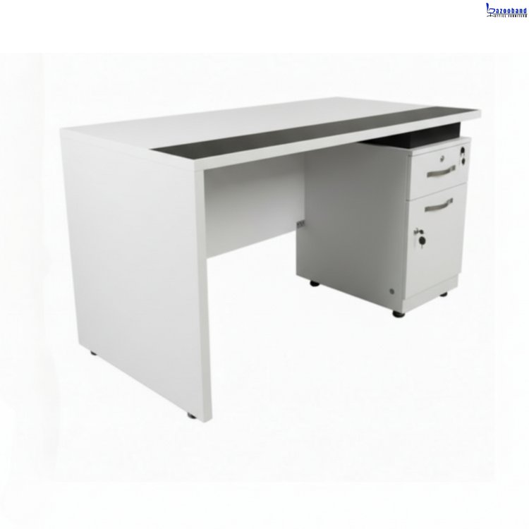 میز اداری ملامینه و ام دی اف مدل لوتوس