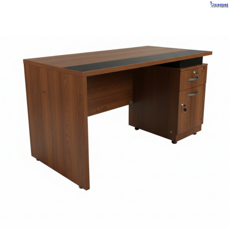 میز اداری ملامینه و ام دی اف مدل لوتوس