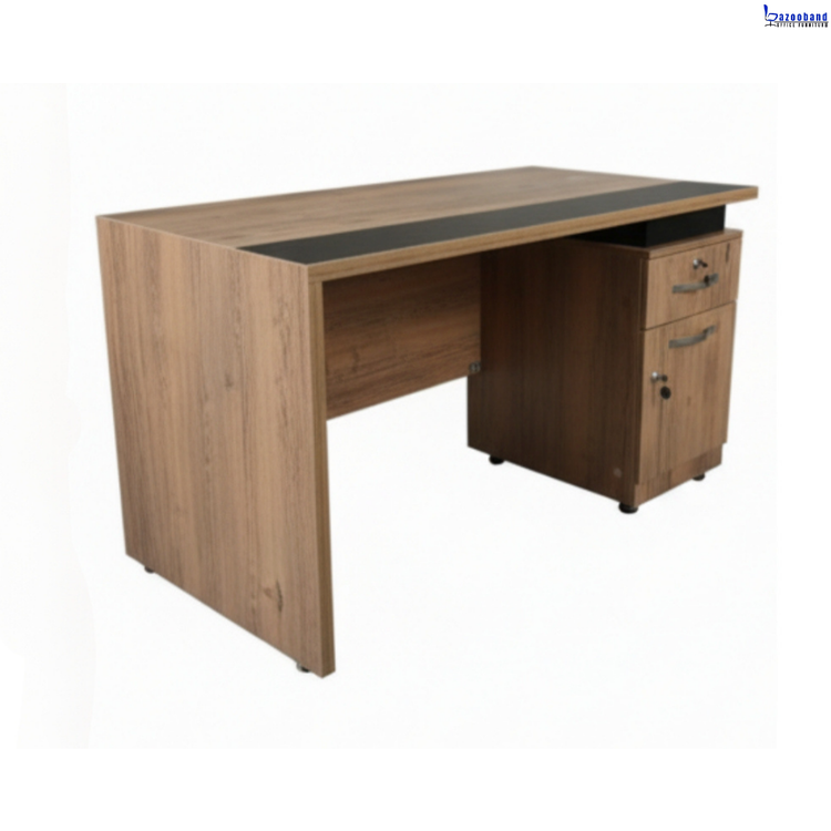 میز اداری ملامینه و ام دی اف مدل لوتوس
