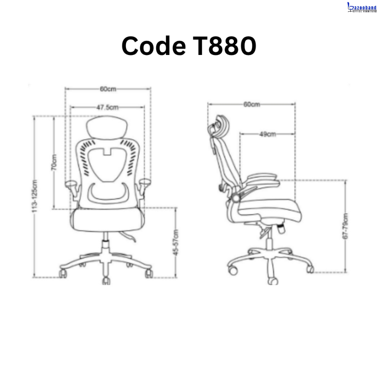 صندلی مش توری کد T880