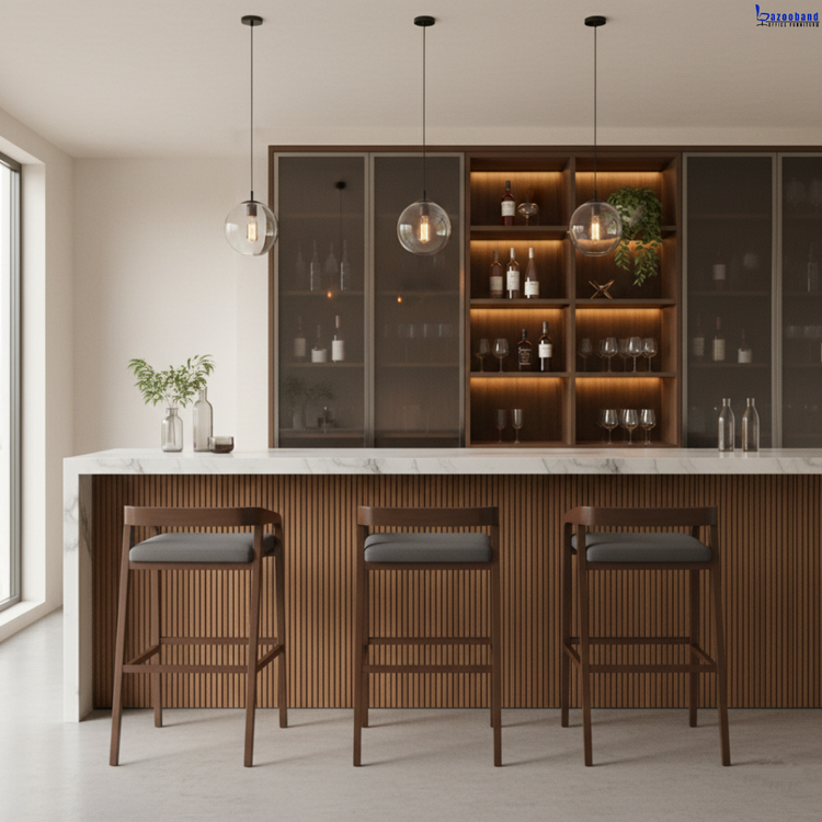 صندلی بار چوبی مدل H-SH310