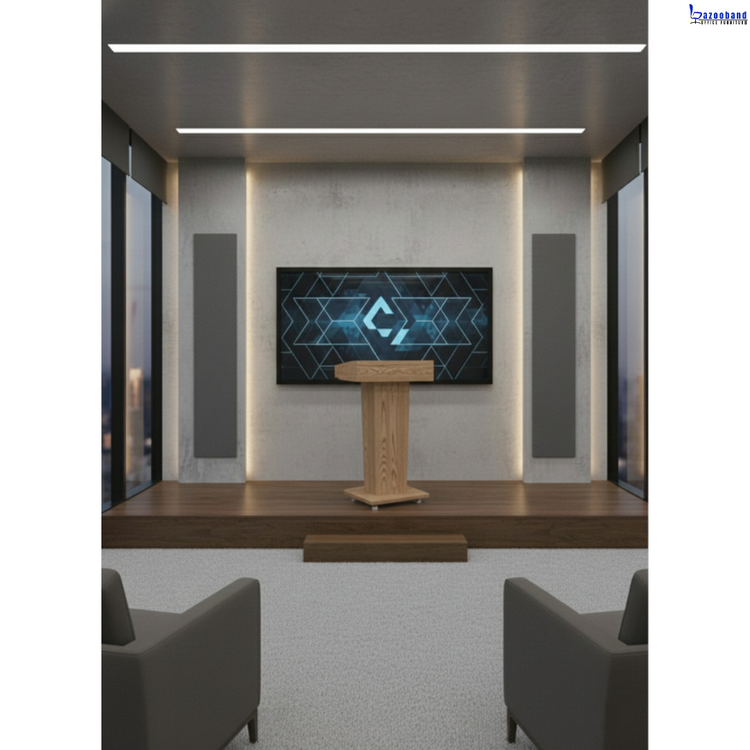 میز تریبون ام دی اف و روکش ملامینه