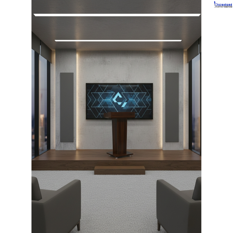 میز تریبون ام دی اف و روکش ملامینه