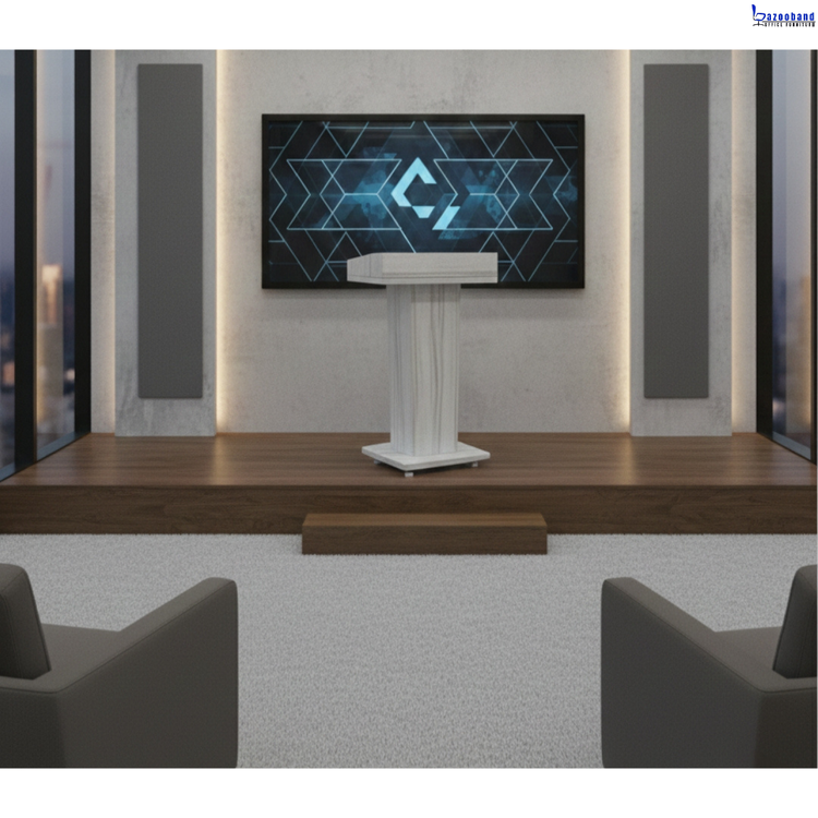 میز تریبون ام دی اف و روکش ملامینه