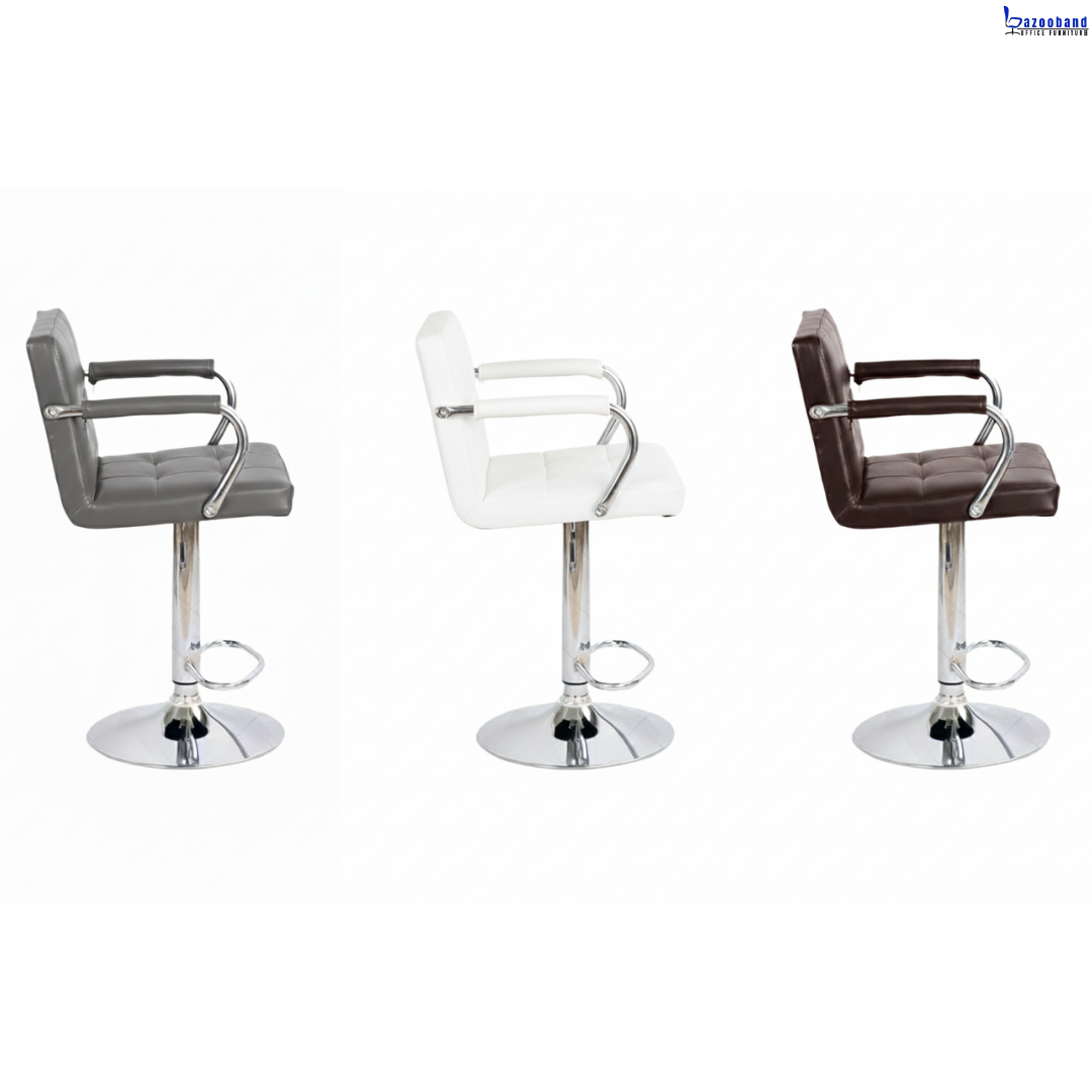 صندلی کانتر مدل کیوب دسته دار