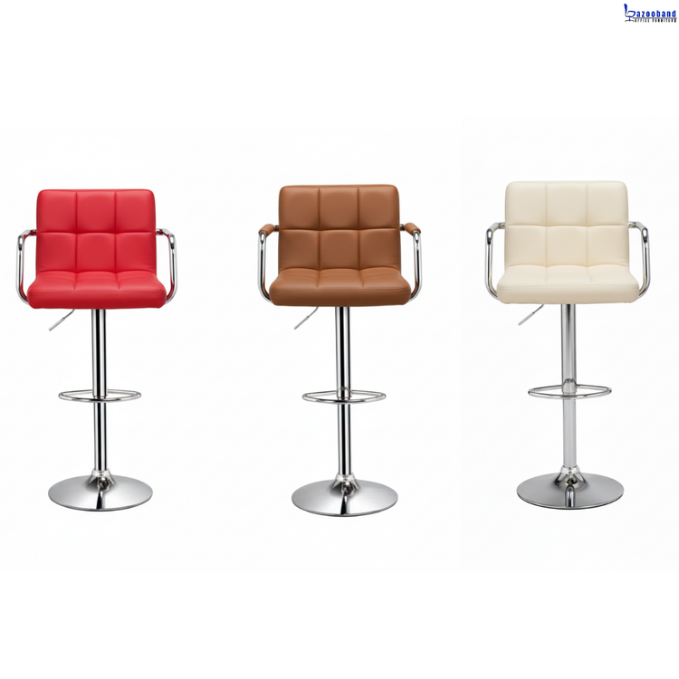 صندلی کانتر مدل کیوب دسته دار