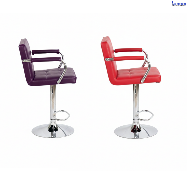 صندلی کانتر مدل کیوب دسته دار