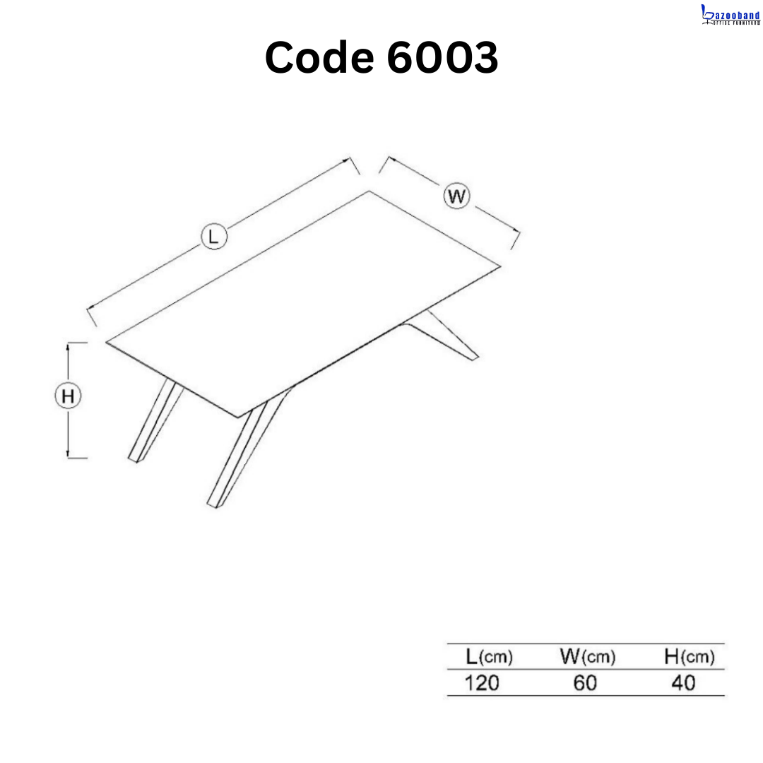 میز جلو مبلی یا کافی تیبل کد 6003