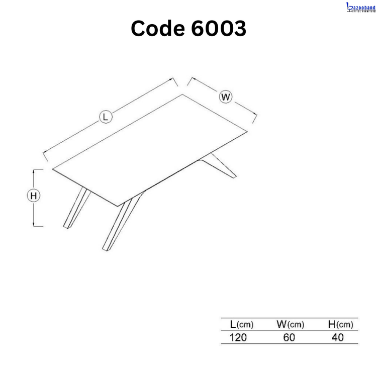 میز جلو مبلی یا کافی تیبل کد 6003