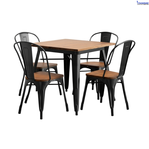 ست میز و صندلی ناهارخوری فلزی مدل تولیکس