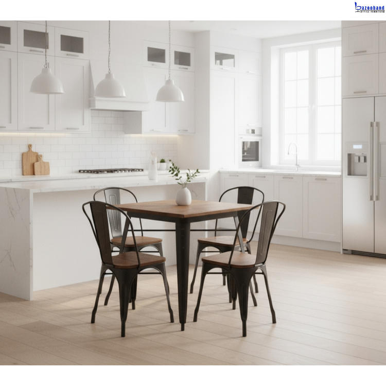 میز ناهارخوری فلزی مدل تولیکس