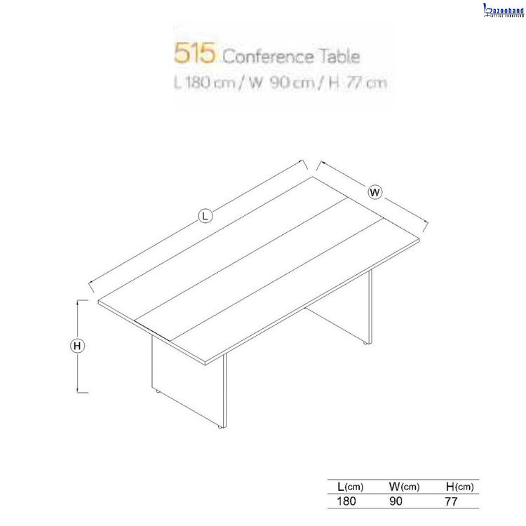 میز کنفرانس ام دی اف کد 515